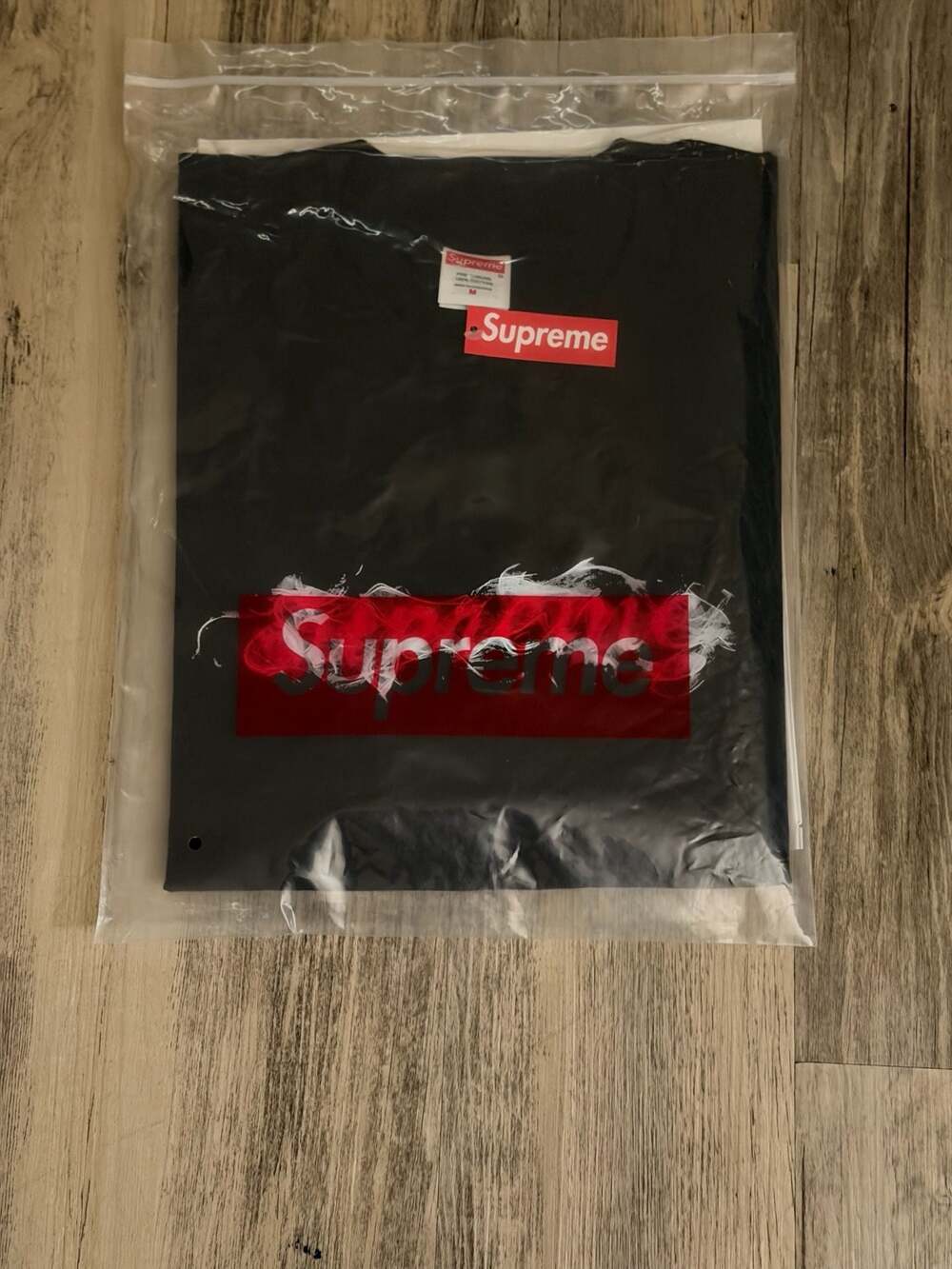 Supreme Smoke Box Logo Tee Black Size M